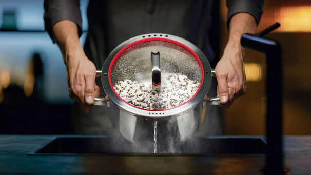 WMF Pannenset Function 4 - RVS - 5 Delig - Downdraft Egnet - Kogepande ø 16, 20, 20 og 24 cm samt Sauteuse ø 16 cm