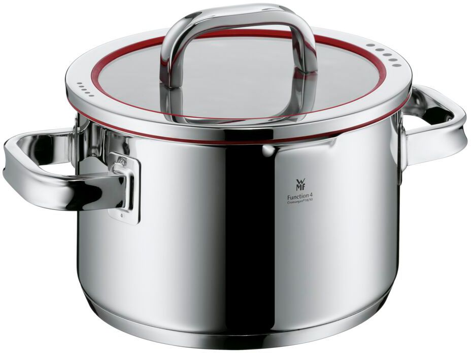 WMF Pannenset Function 4 - RVS - 5 Delig - Downdraft Egnet - Kogepande ø 16, 20, 20 og 24 cm samt Sauteuse ø 16 cm