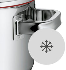 WMF Pannenset Function 4 - RVS - 5 Delig - Downdraft Egnet - Kogepande ø 16, 20, 20 og 24 cm samt Sauteuse ø 16 cm