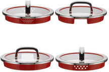 WMF Pannenset Function 4 - RVS - 5 Delig - Downdraft Egnet - Kogepande ø 16, 20, 20 og 24 cm samt Sauteuse ø 16 cm