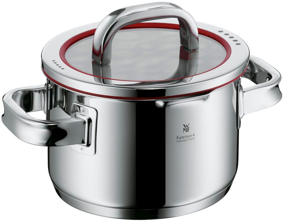 WMF Pannenset Function 4 - RVS - 5 Delig - Downdraft Egnet - Kogepande ø 16, 20, 20 og 24 cm samt Sauteuse ø 16 cm