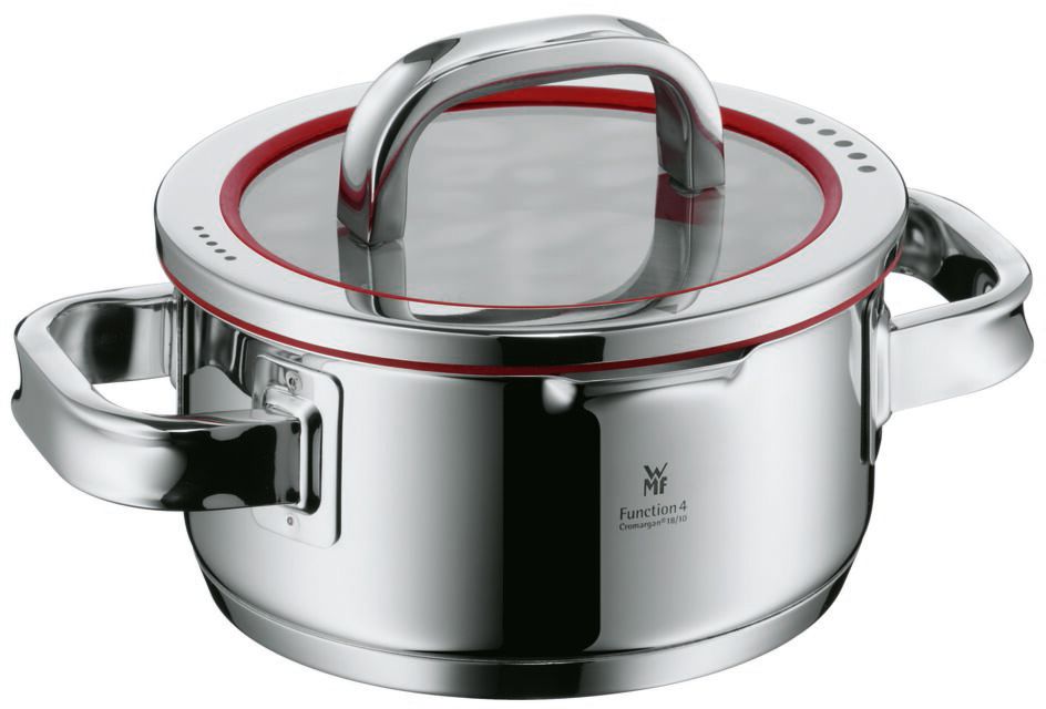 WMF Pannenset Function 4 - RVS - 5 Delig - Downdraft Egnet - Kogepande ø 16, 20, 20 og 24 cm samt Sauteuse ø 16 cm