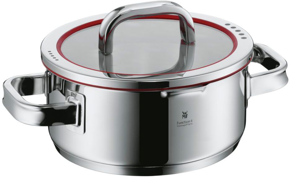 WMF Pannenset Function 4 - RVS - 5 Delig - Downdraft Egnet - Kogepande ø 16, 20, 20 og 24 cm samt Sauteuse ø 16 cm