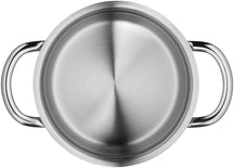 WMF Kogepande Mini lav - ø 14 cm / 900 ml - Inkluderer GRATIS Cookinglife Olieforstøver 100 ml - Egnet til alle varmekilder