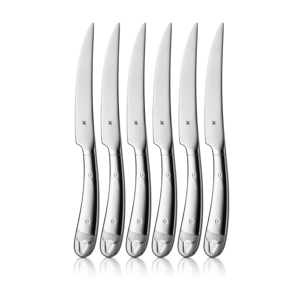 WMF Geschenkidee Steakknive 6-delt - L 230mm + Cookinglife Peber- og Saltkværnssæt