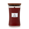 WoodWick Geurkaars Large Cinnamon Chai - 18 cm / ø 10 cm - Geurkaars i Glas - Houten Lont