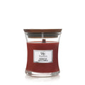 WoodWick Duftlys Mini Cinnamon Chai - 8 cm / ø 7 cm - Duftlys i Glas - Trævæge