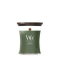 WoodWick Duftlys Medium Frasier Fir - 11 cm / ø 10 cm - Duftlys i Glas - Trævæge