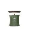 WoodWick Duftlys Medium Frasier Fir - 11 cm / ø 10 cm - Duftlys i Glas - Trævæge