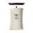 WoodWick Duftlys Large Tonka & Almond Milk - 18 cm / ø 10 cm - Duftlys i Glas - Trævæge