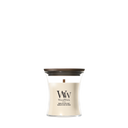 WoodWick Duftlys Mini Vanilla & Sea Salt - 8 cm / ø 7 cm - Duftlys i Glas - Trævæge
