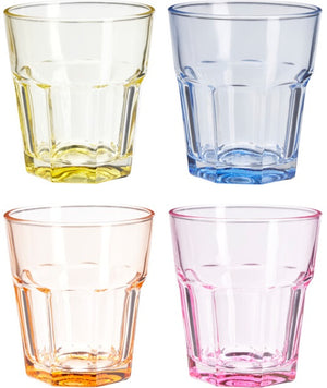 Cookinglife Waterglas Colourful Classic - 300 ml - 4 Styk