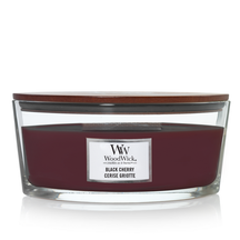 WoodWick Duftlys Ellipse Black Cherry - 9 cm / 19 cm