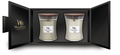 WoodWick Giftset Geurkaars Medium Fireside & Linen - 2 Stuks - Geurkaars i Glas - Trævæge