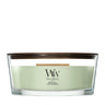WoodWick Duftlys Ellipse Matcha Zest - 9 cm / 19 cm - Duftlys i Glas - Trævæge