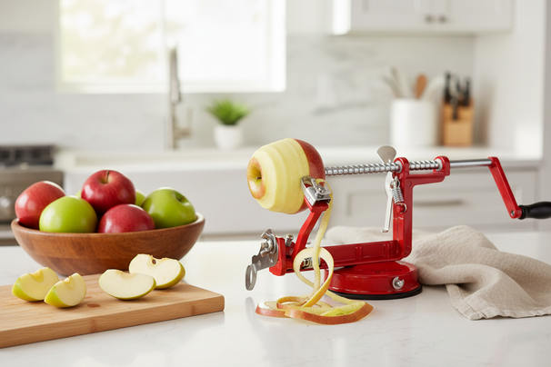 Cosy & Trendy Appelschilmachine med Sugekop - Rød