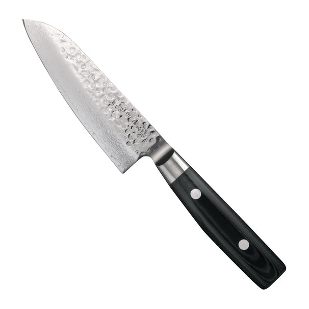 Yaxell Santokukniv Zen 12.5 cm - 37 lag rustfrit damaskusstål - skaft i canvas-Micarta