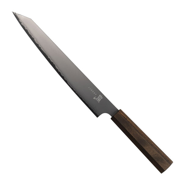 Yaxell Forskærerkniv Hana 23 cm - 3 lag rustfrit stål - mørkebrunt skaft i pakkatræ