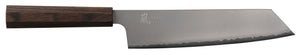 Yaxell Kiritsukemes Hana 20 cm - 3 laags RVS - mørkebrun Pakkahouten håndtag