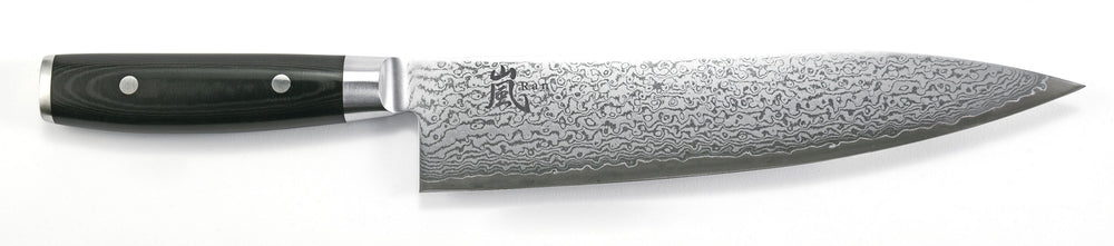 Yaxell Koksmes Ran 24 cm - 69 lagers rustfrit damaskstål - canvas Micarta greb