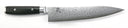 Yaxell Koksmes Ran 24 cm - 69 lagers rustfrit damaskstål - canvas Micarta greb