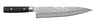 Yaxell Koksmes Zen 24 cm - 37 lagers rustfrit damask stål - canvas Micarta greb