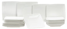 BonBistro Serviesset Yong Squito - Hvid 18-delig / 6 personer - 6 middagstallerkener, 6 dybe tallerkener og 6 flade tallerkener