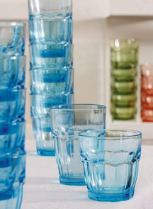 Bormioli Rocco Waterglazen Rock Bar - Blå - 270 ml - 6 styk