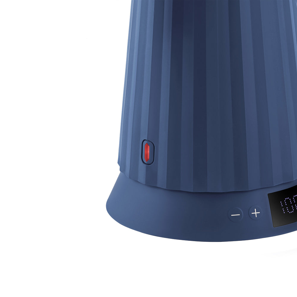 Alessi Waterkoker Plissé med Temperatuurinstilling Blå - 1.7 liter - 1850 W - Michelle De Lucchi - MDL21 DAZ