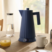 Alessi Waterkoker Plissé med Temperatuurinstilling Blå - 1.7 liter - 1850 W - Michelle De Lucchi - MDL21 DAZ