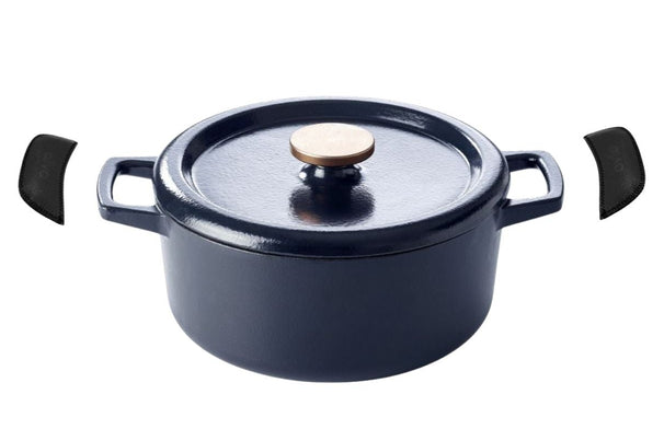 Alva Stegepande med låg - Dutch Oven Nori Gussejern ø 26 cm + Gratis håndtag - emaljeret non-stick belægning
