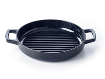 Alva Grillpande / Grillplade Nori ø 28 cm + Gratis Læderhåndtag - egnet til alle varmekilder - emaljeret non-stick belægning