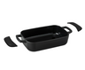Alva Ovenskål / Braadslede Gietijzer Nori + Gratis Læderhåndtag - 30 x 21 x 8.2 cm - emaljeret non-stick belægning