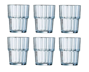Arcoroc Tumbler Norvege - Hærdet Glas - 200 ml - 6 stk.