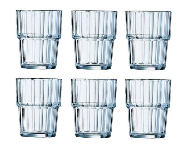 Arcoroc Tumbler Norvege - Hærdet Glas - 200 ml - 6 stk.