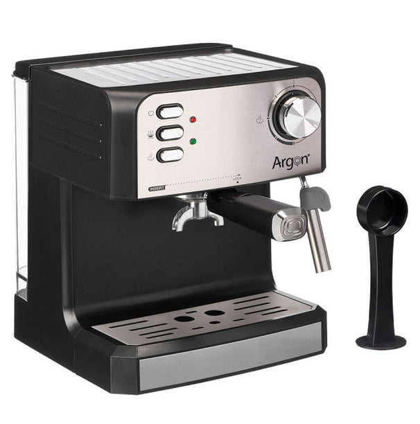 Argon Espressomaskine / Pistonmaskine RVS / Sort - 20 Bar - 1.6 Liter