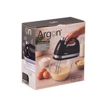Argon Handmixer Sort - Inkluderer Piskeris og Dejkroge - 400 W