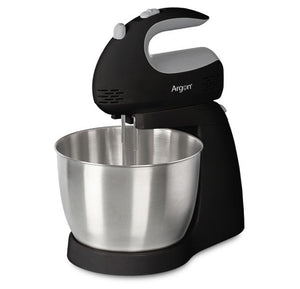 Argon Handmixer Sort - med Stativ og RVS Skål - 300 W