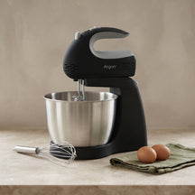 Argon Handmixer Sort - med Stativ og RVS Skål - 300 W