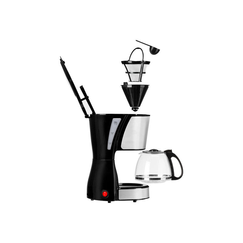Argon Filter-kaffemaskine med Glas Kande - 6 Kopper - 750 ml