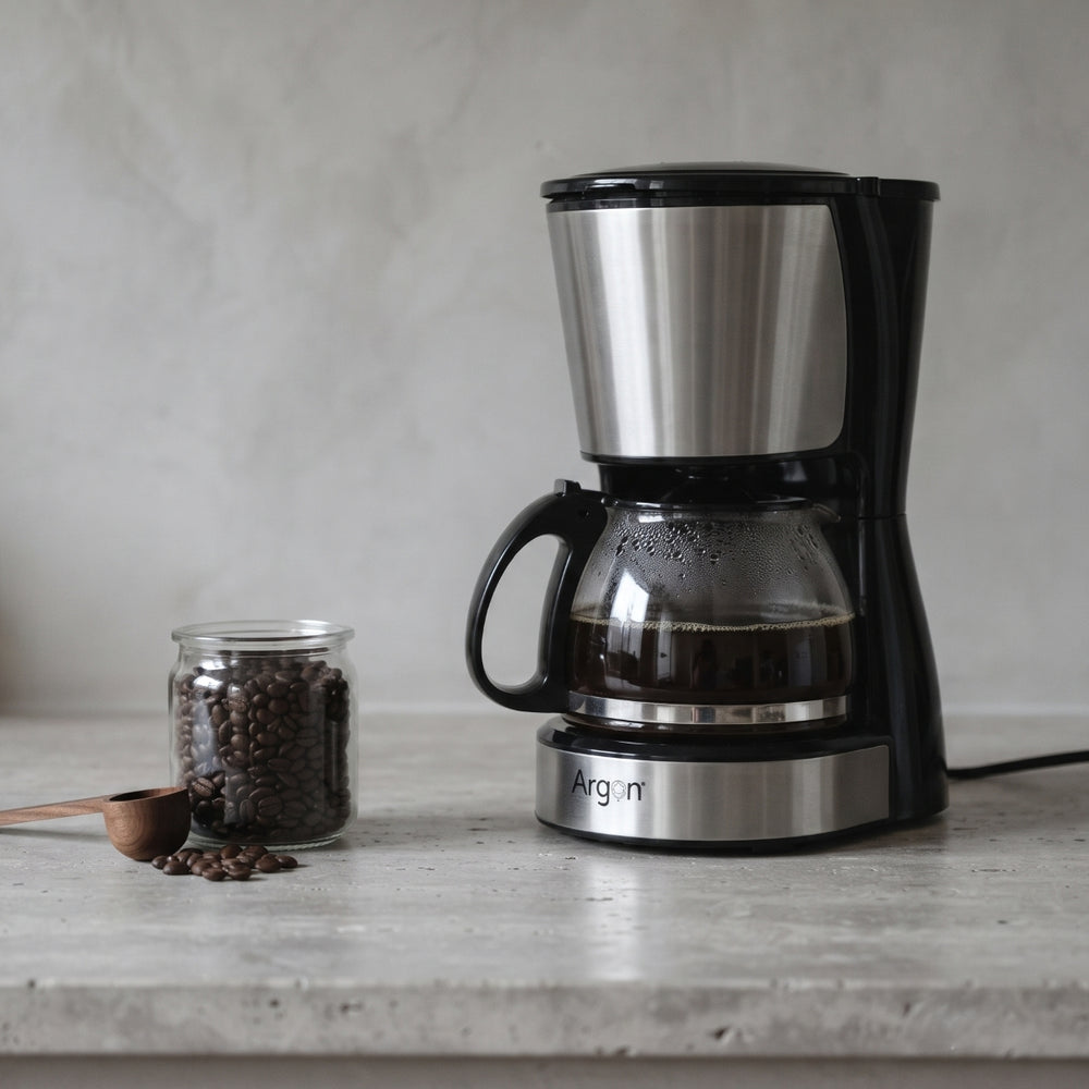 Argon Filter-kaffemaskine med Glas Kande - 6 Kopper - 750 ml