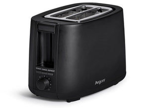 Argon Brødrister Mat Sort - 2 Slots - 750 W