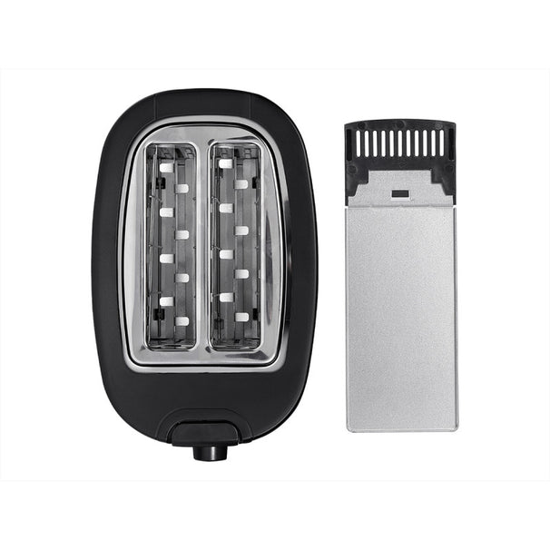 Argon Brødrister Mat Sort - 2 Slots - 750 W