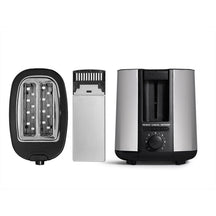 Argon Bro toaster RVS / Mat Sort - 2 Slots - 750 W