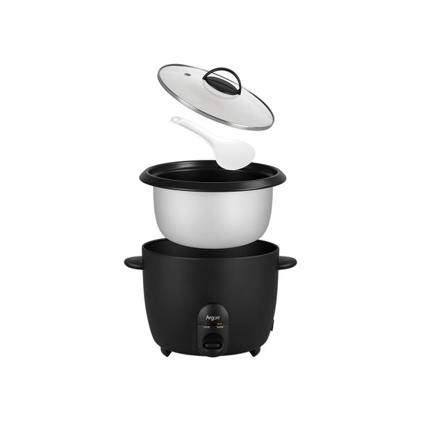 Argon Rijstkoker Mat Zwart - 1.8 Liter - 700 W