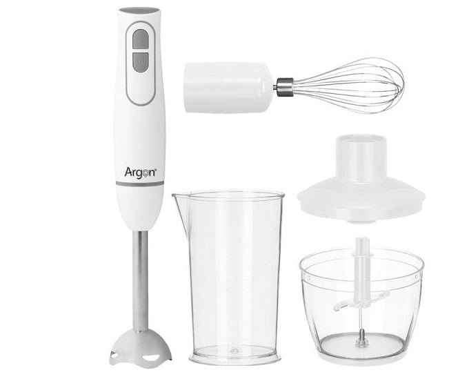 Argon Staafmixerset med Accessoires Hvid - 1000 W