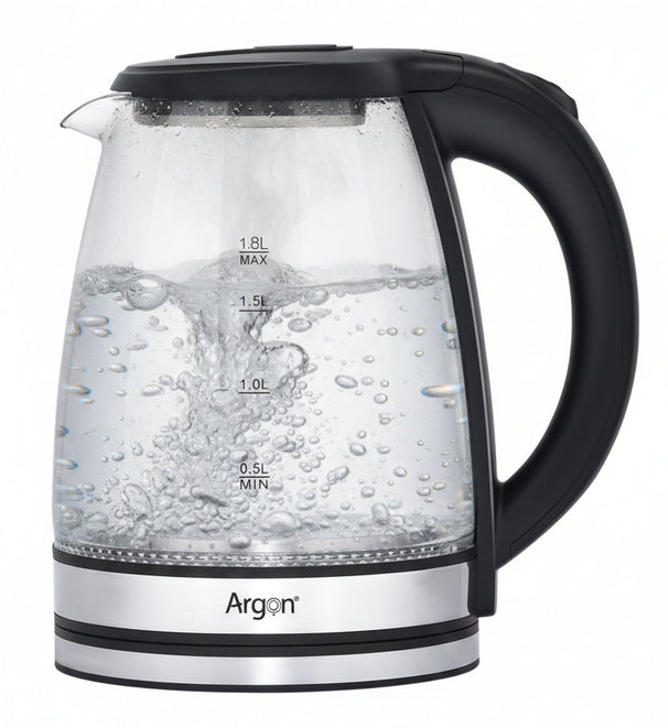 Argon Vandkoger Glas / RVS - 1.8 Liter - 1500 W