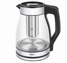 Argon Vandkoger Glas / RVS med Filter - 1.5 Liter - 1500 W