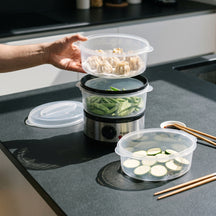 Argon Dampsk cooker RVS - 3 lag - 2,5 liter - 500 W