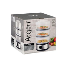 Argon Dampsk cooker RVS - 3 lag - 2,5 liter - 500 W